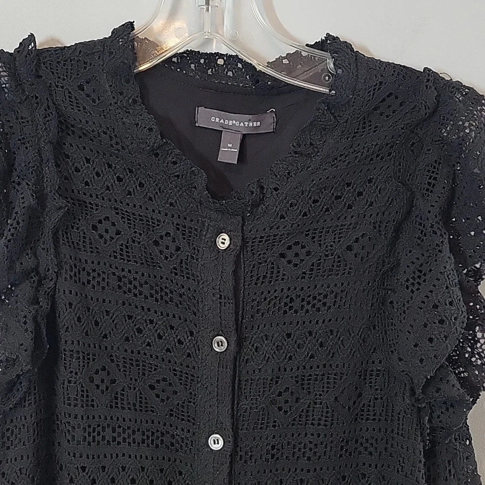 Grade & Gather black eyelet lace dress - Picture 3 of 12